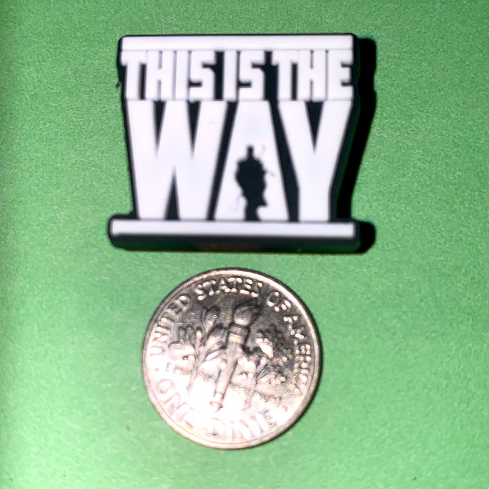 (10 for $15)  THIS IS THE WAY Star Wars series The Mandalorian Crocs Shoe Charms